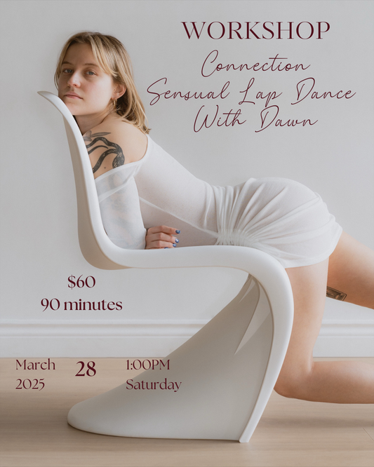 Person doing chair dance in a pole dancing studio in Brossard 